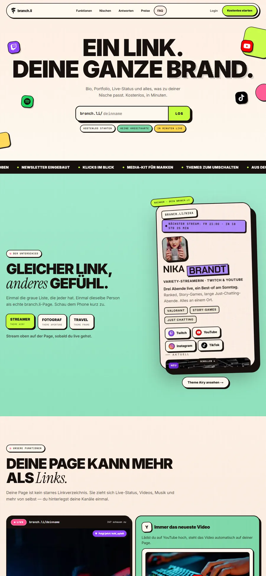 Website branch.li