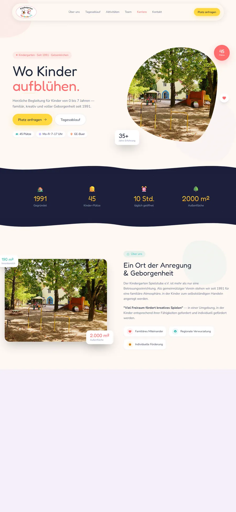 Website Spielstube e.V.